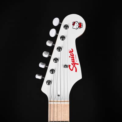 Squier x Hello Kitty Stratocaster Electric Guitar - White 2025 (CYKF25009105) image 7