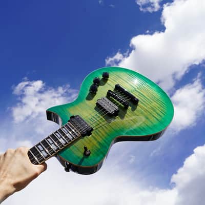 ESP USA Eclipse Lime Burst 6-String Electric Guitar w/ Form Fit Case (2024) image 1