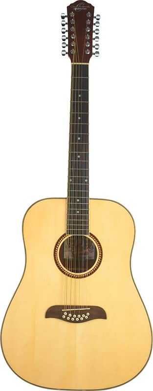 Oscar Schmidt OD312 Natural 12-String Dreadnought Guitar- Natural featuring Handcrafted quality.Rosewood fingerboard & bridge.Fully adjustable truss rod and Chrome die cast tuners image 1