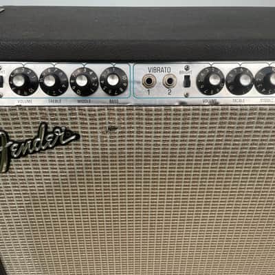 Fender Super Six Reverb 2-Channel 100-Watt 6x10" Guitar Combo 1974 - Silverface image 3
