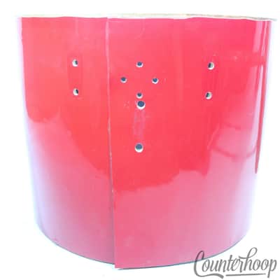 Ludwig 12x15" Concert Tom 3Ply Drum Shell Red Cortex Wrap Vintage 70s Blue/Olive image 5