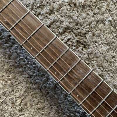 Blue Washburn Warrior 34 Inch Acoustic Guitar, Spruce Top Body, Rosewood Fretboard, Mahogany Neck image 9