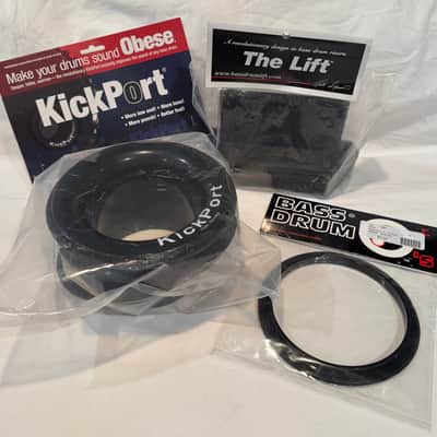 KickPort, Bass Drum O, Evans Bass Drum Lift - 3 Piece Boomin' Bass Drum Kit image 1