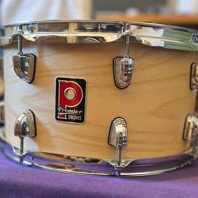 Premier Artist Series 13 inch by 7 inch Birch Snare Drum- Natural Ash image 1