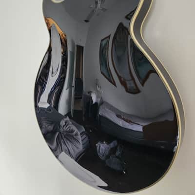 D'Angelico Excel EX-SS Semi-Hollow with Stairstep Tailpiece, Pau Ferro Fretboard 2021 - Present - Solid Black image 9