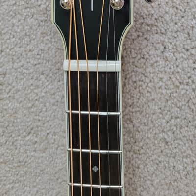 Fender PD-220E Dreadnought Acoustic Electric Guitar, Natural Finish, Hard Shell Case image 6