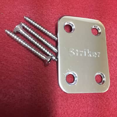 1984-85 Kramer Striker CHROME Neck Plate Original w/Bolts Super Clean image 2