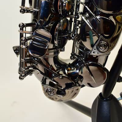 Cannonball A4 Big Bell Stone Series Standard Alto Saxophone, Polished Black Nickel w/ Case image 15