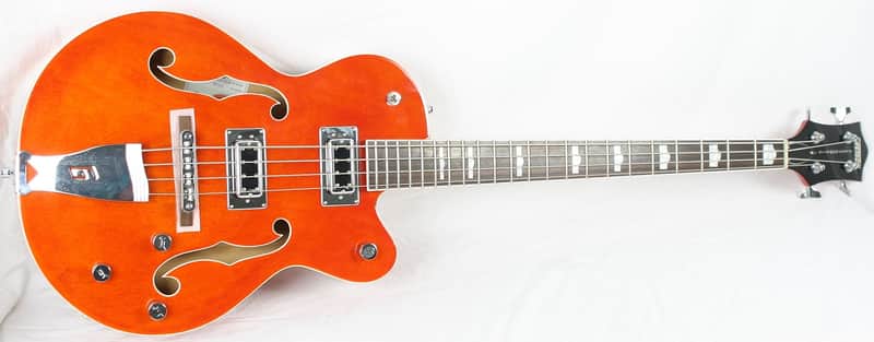 Gretsch Electromatic G-5440-LSB G5440 Hollow Body Electric Bass Guitar 2013 Orange image 1