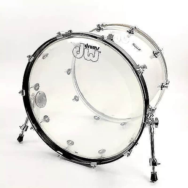 DW DDAC1822KKCL 18x22" Design Series Acrylic Bass Drum image 1