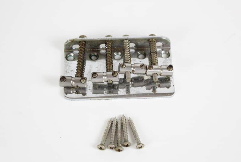 1978 Vintage Fender Jazz Bass/Telecaster/Precision Bass Chrome BRIDGE 1979 1980 1981 1970s-1980s USA image 1