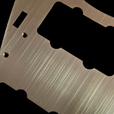 Jazzmaster Pickguard Scratchplate - NO Upper Controls / Rhythm Circuit - USA 60s Vintage - Brushed Brass - Made-To-Order image 10