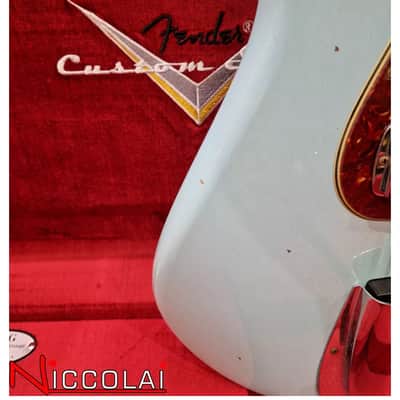 Fender Limited Edition Custom Shop 66 Jazz Bass Journeyman Rosewood Aged Daphne Blue 2023 image 4
