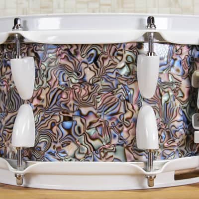 Click Custom 10ply Maple 6x12 Snare Drum Pacific Abalone Pearl image 2