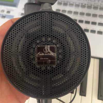 Audio-Technica ATH-R70X Open-Back On-Ear Reference Monitor Headphones 2010s - Black image 6