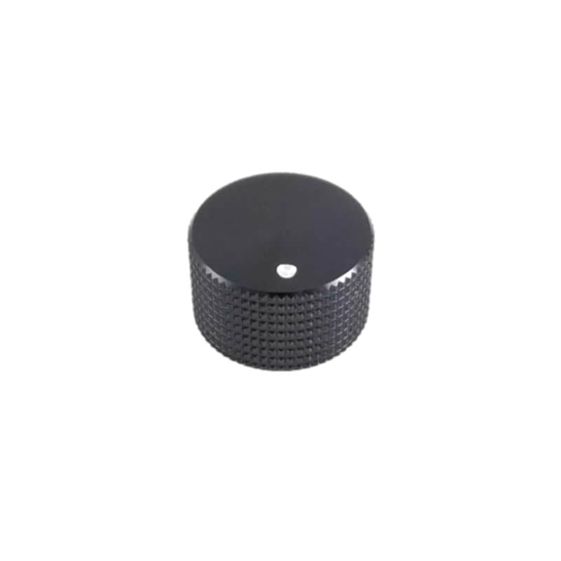 Tesi 20mm Solid Aluminum Knurled Replacement Knob - Black image 1