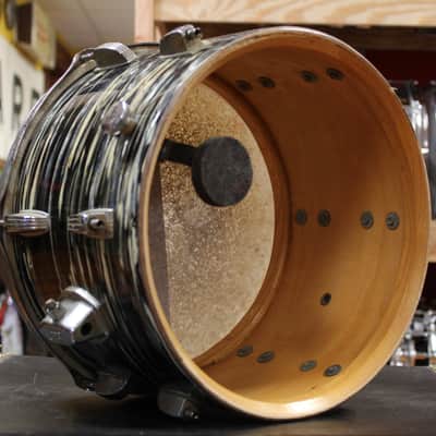 1969 Ludwig Hollywood in Black Oyster Pearl 14x22 8x12 9x13 16x16 image 20
