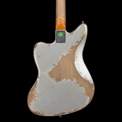 Mint Fender Custom Shop NAMM Masterbuilt Apprentice Dylan Delpizzo-Howell 1962 Jazzmaster Ultra Heavy Relic - Inca Silver #78858 image 4