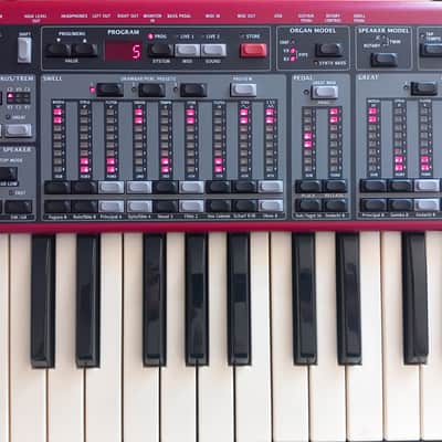 Nord C2 Dual 61-Key Manual Combo Organ 2009 - 2013 - Red image 7