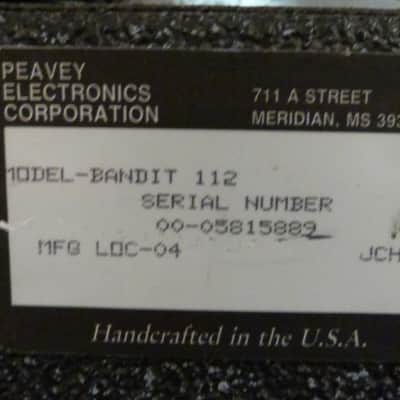 Peavey Solo Series Bandit 112 1992 Teal Stripe image 8