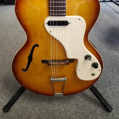 Vintage 1965 Epiphone (Kalamazoo) Granada E444T Thinline Archtop Electric Guitar - Sunburst with Gibson Case image 1