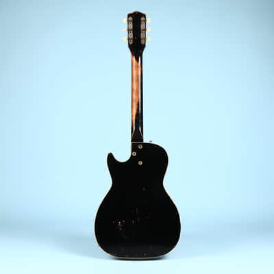 Silvertone 1420 Vintage Stratotone Black Electric Guitar image 16
