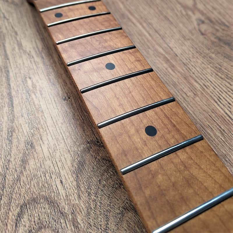 Left Handed T-Style Compatible Roasted Maple Pro Guitar Neck Satin 22 Fret image 1