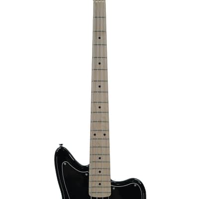 Squier Affinity Series Jaguar Bass H MN Black image 3