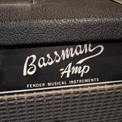 1967 Fender Bassman Guitar Amplifier / Blackface Bass Amp 50 Watt Tube Vintage Guitar Amp imagen 5
