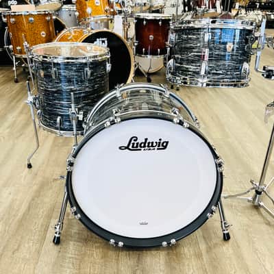 Ludwig Classic Maple Downbeat 3-Pc Shell Pack 12/14/20 (Vintage Black Oyster) image 8