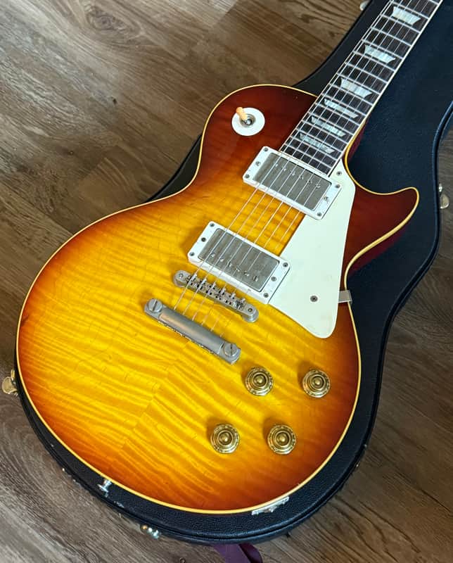 2006 Gibson Les Paul 1960 Reissue Historic Makeovers Deluxe Aged Carmelita Burst image 1