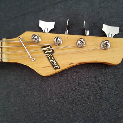 VINTAGE JAPAN BASS GUITAR REGENT MATSUMUKO JAPAN Red Burst image 3