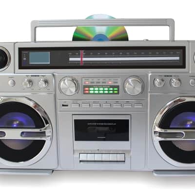 MONSTER 1980s Style Ghetto Blaster | Bluetooth CD & Cassette Boombox, 40W Power image 2