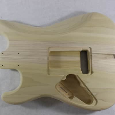Unfinished Poplar HSH guitar body - fits Fender Strat Stratocaster neck Floyd Rose J896 image 4