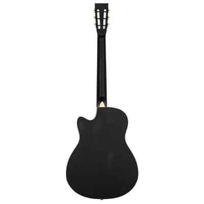 Ortega AMERICANA SERIES RESONATOR GUITAR MAHOGANY DISTRESSED SATIN BLACK image 2