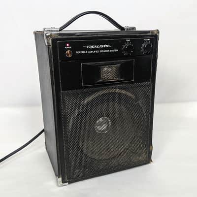 Radio Shack - Realistic MPS-20 Portable Amplified Speaker System - Black image 1