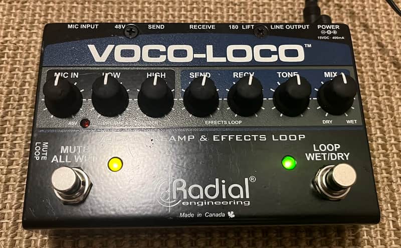 Radial Voco-Loco Vocal Preamp and Effects Loop image 1