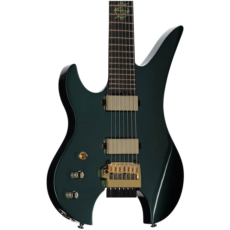 Schecter Synyster Gates 7 Headless Left-Handed Electric Guitar, Oak Green image 1