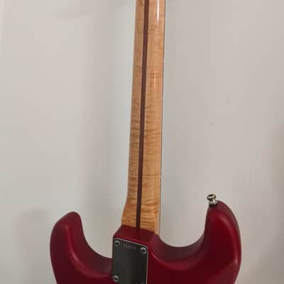 Fender Custom Shop Deluxe Stratocaster Abigail Ybarra Red Hot Pickups Flame Maple image 10