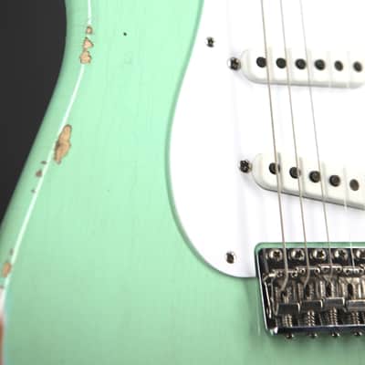 Fender Limited Edition Fat 1954 Stratocaster Relic - Faded Aged Surf Green image 6