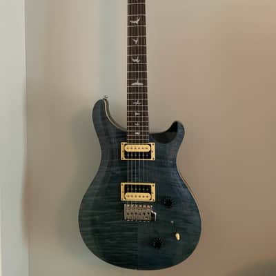 ギター Paul Reed Smith SE Custom 22 Flat Top Paul Reed Smith (PRS) SE CUSTOM 22 Flat Top Moon Inlay Emerald