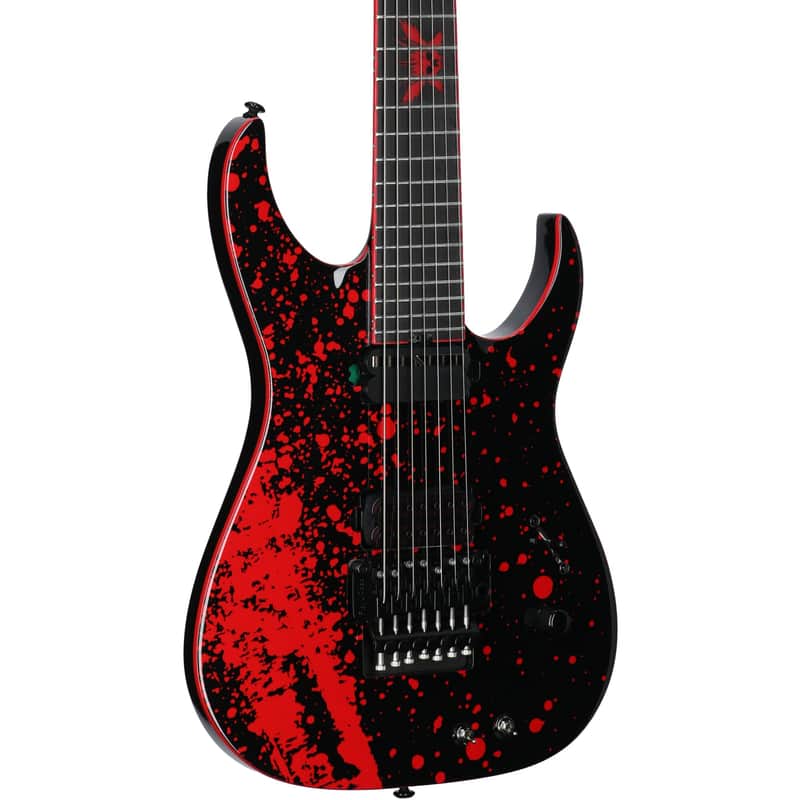 Schecter Sullivan King Banshee 7FR-S Electric Guitar, Obsidian, Open Box (Very Good) image 1
