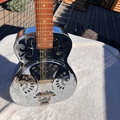 Dobro 10 string resonophonic guitar mid 70's - chrome image 1