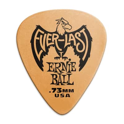 Ernie Ball Everlast Delrin Picks 12 Pack - Orange .73mm image 2
