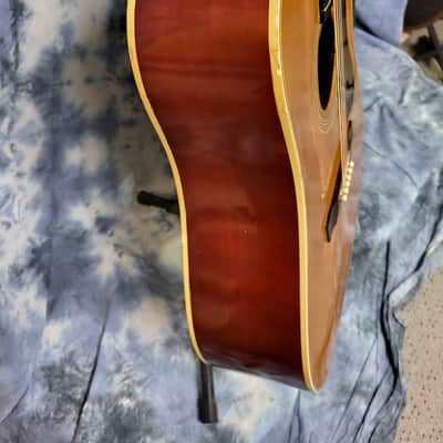 Video Demo Vintage RARE 1967 Guild D-44 NT Spruce Pearwood Dreadnought Acoustic Guitar Pro Setup New String Original Hard Shell Case image 8