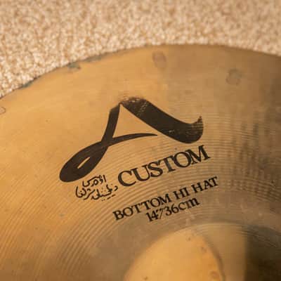 Zildjian 14" A Custom Hi Hat Cymbals 1071g 1374g image 10