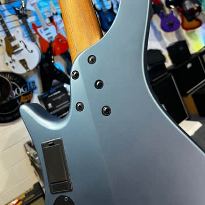 Ibanez Standard EHB1005F Fretless 5-string Bass Guitar - Arctic Ocean Matte 765 GET PLEK'D image 9