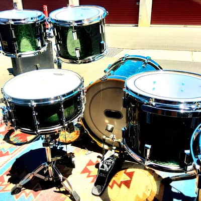 D'Amico Custom 5pc kit RARE 90s - Green Marble image 6