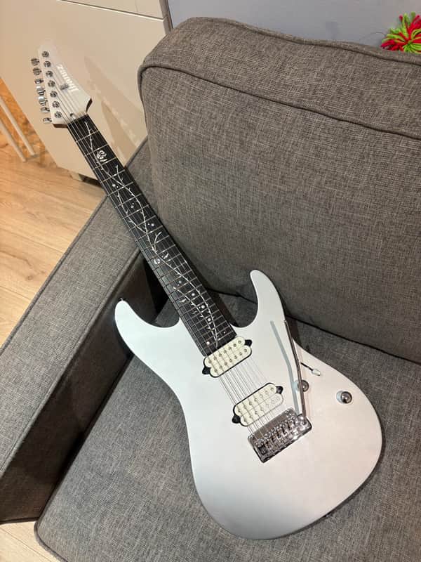 Ibanez TOD70 7-string Silver Electric Guitar Tim Henson Signature Model image 1