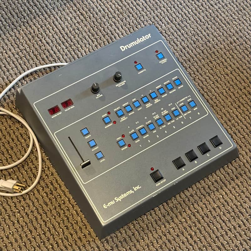 E-MU Systems Drumulator 8-Voice Drum Sampler 1983 - Blue image 1